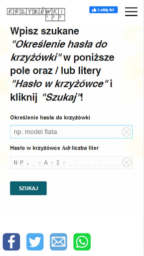 Hasła do krzyżówek Screen 3