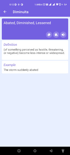 English Italian Dictionary Screen 3