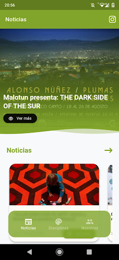 Android application Ventanal Aysén screenshort