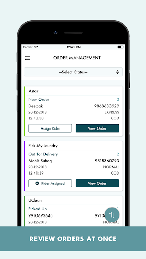 Launderette Partner App Screen 3