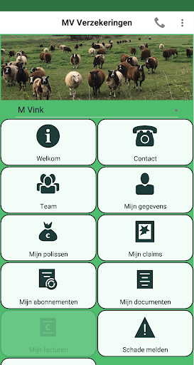 Android application MV Verzekeringen screenshort