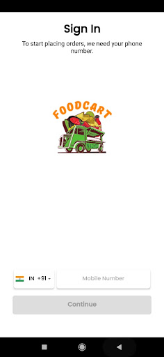 FOODCART Screen 2