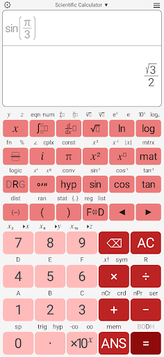 Scientific Calculator Screen 2