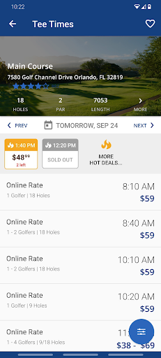 Android application Todd Creek Golf Club screenshort