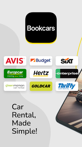 Android application Bookcars screenshort