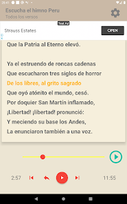 Captura 8 Himno Peru 6 Estrofas Aprender android