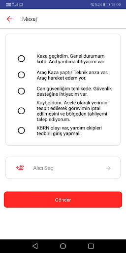Android application UMKE MOBİL screenshort