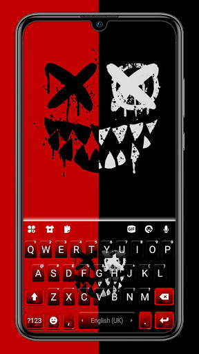Android application Bred Mask Devil Keyboard Backg screenshort