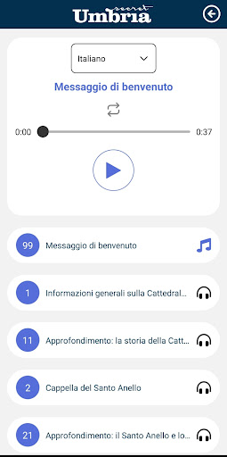 Android application Secret Umbria screenshort