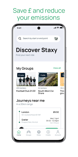 Android application STAXY screenshort