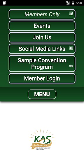 KY Science Mobile App Screen 2
