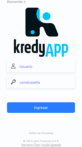 Android application KredyAPP screenshort