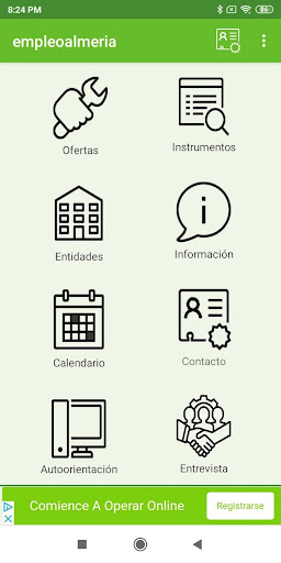 Android application Empleoalmeria screenshort