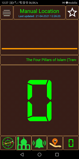 Android application Qibla direction & prayer times screenshort