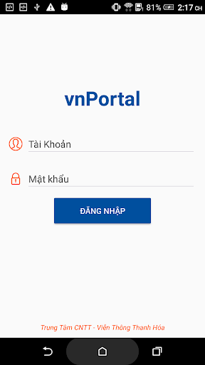 Android application vnPortal screenshort
