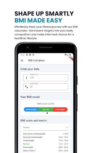 VentFit - BMI Calculator Screen 2