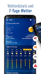 Transparente Uhr & Wetter Screenshot