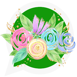 Icon image stickers Flores whatsap