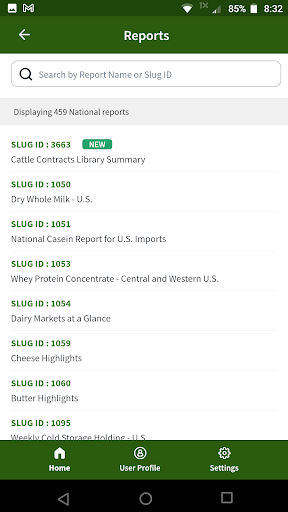 USDA Market News Screen 3