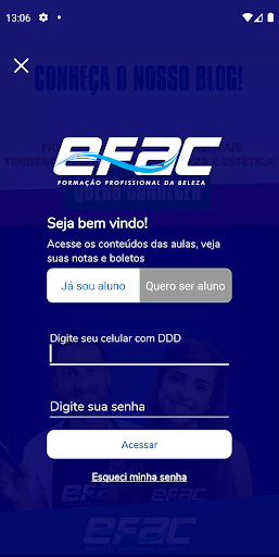 Android application EFAC screenshort