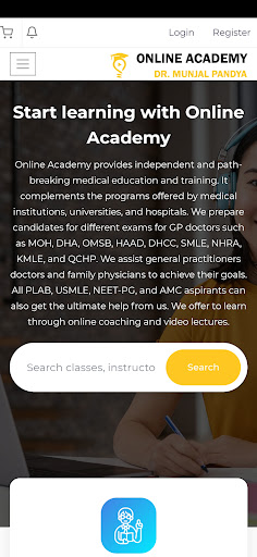 Android application Online Academy 4 All screenshort