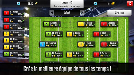 Rugby Manager APK MOD – ressources Illimitées (Astuce) screenshots hack proof 2