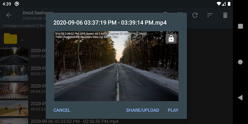 Droid Dashcam - Video Recorder Screen 2
