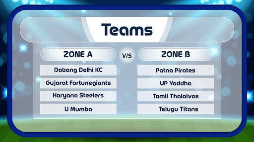 Android application Pro Kabaddi 2023 : Schedule screenshort