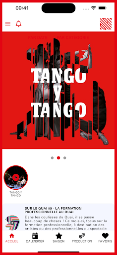 Android application Le Quai Angers screenshort