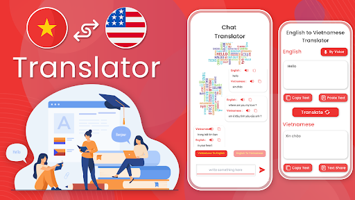 Android application Vietnamese English translator screenshort