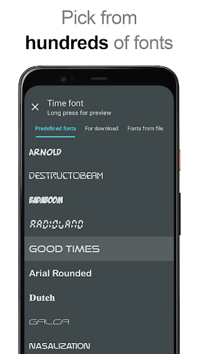 Screenshot of DIGI Clock Widget