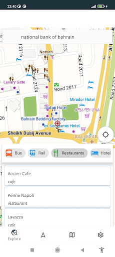 Android application Bahrain Offline Map screenshort
