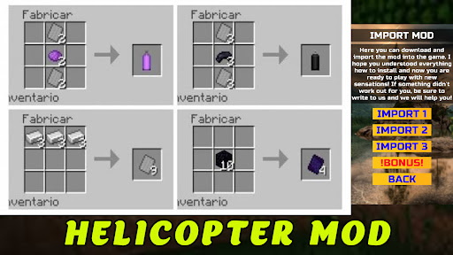 Helicopter Mod For MCPE