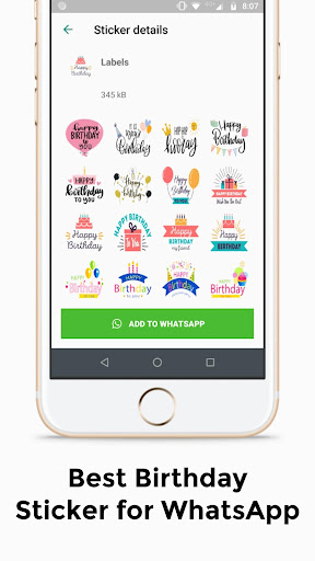 Happy Birthday GIF WA Sticker Screen 3