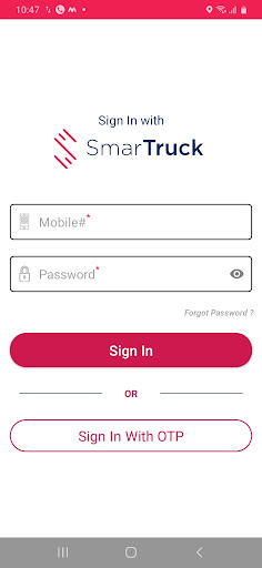 Android application SmartPartner screenshort