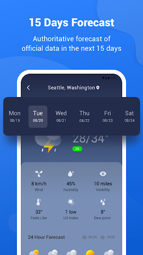 Screenshot of Weather forecast-Live monitor