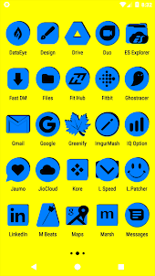 Blue and Black Icon Pack