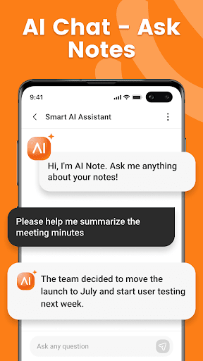 Screenshot of Note AI: Voice AI Transcribe