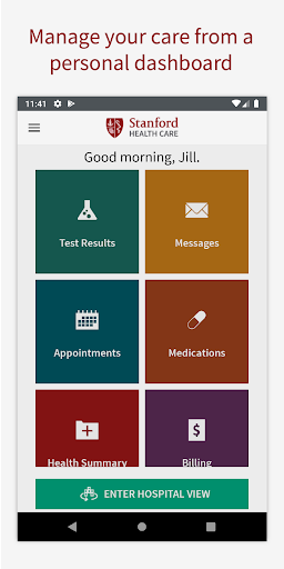 Stanford Health Care MyHealth screenshot for Android