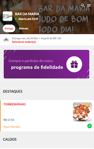Android application BAR DA MARIA screenshort