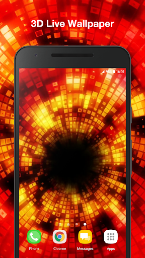Android application 3d Tunnel Live Wallpaper screenshort