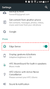 Edge Swipe - for HTC U11/U11+ Screenshot