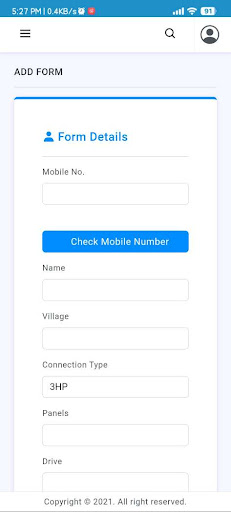 Android application RV Solar screenshort