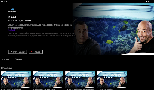 Screenshot of Omni Fiber TV
