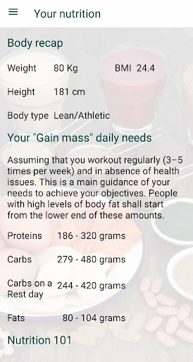 My Fitness Page Screen 3