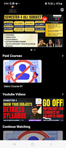Aaditya Gupta Classes Screen 2