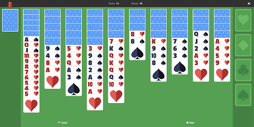 Spider Solitaire Screen 3
