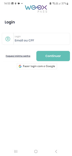 Android application Weex Pass - DEV screenshort