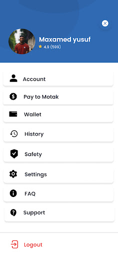 Motak App-ka Darawalka Screen 3