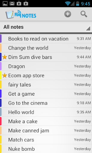 Fliq Notes Notepad screenshot 1